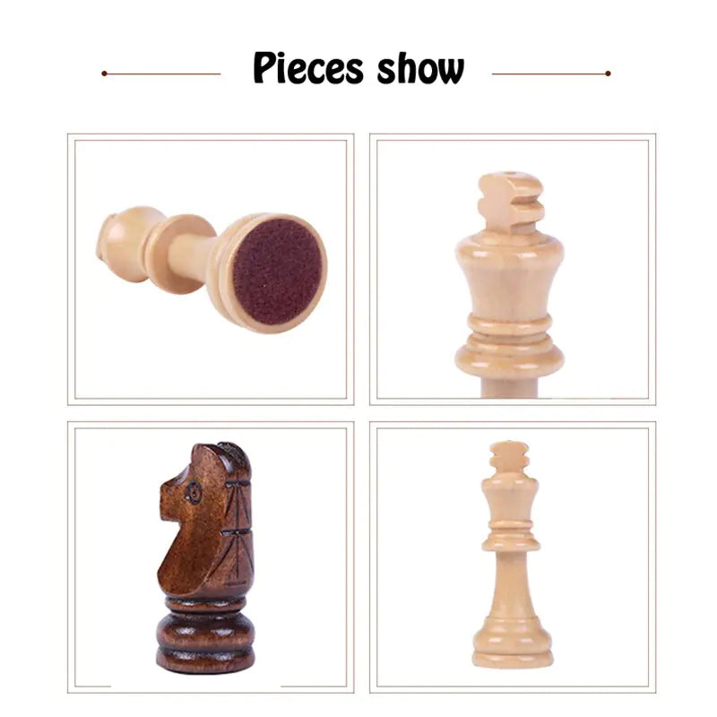 High-Grade Wooden Chess Set