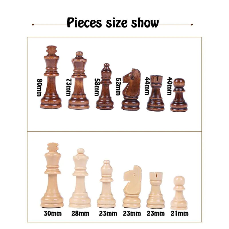 High-Grade Wooden Chess Set