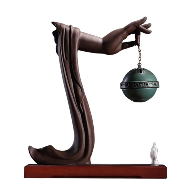 Buddha's Hand Backflow Incense Burner