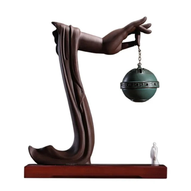 Buddha's Hand Backflow Incense Burner