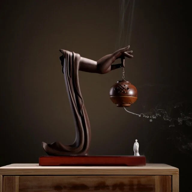 Buddha's Hand Backflow Incense Burner
