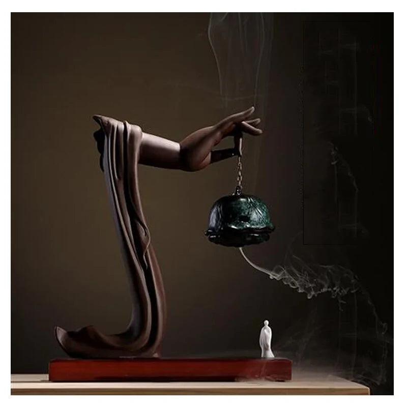 Buddha's Hand Backflow Incense Burner